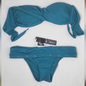 ANK - BiBi Color Teal Blue(pacific) 2 Piece Bikini